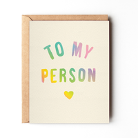 To My Person Card