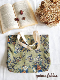 Floral Corduroy Lunch Bags