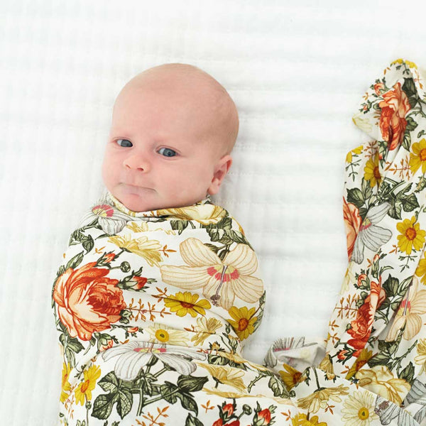 Floral Swaddle Blanket