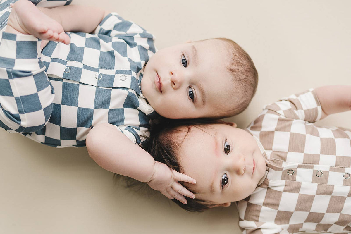 Bamboo Checkered Jumpsuit | Latte