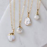 Natural Pearl Drop Necklace