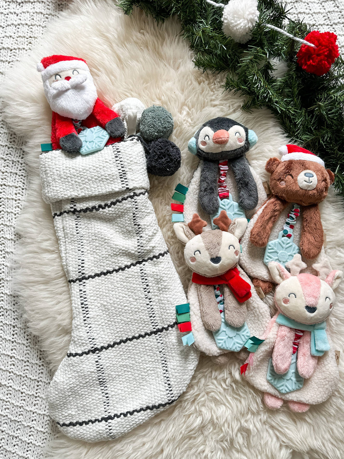 Holiday Plush + Teether Toy