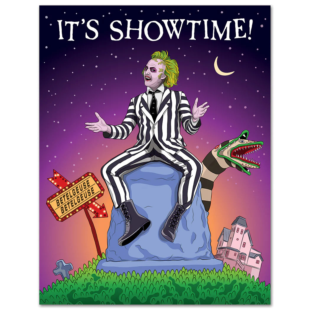 Beetlejuice Birthday Card