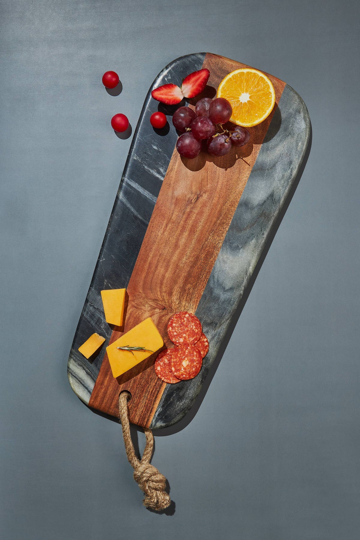 Sulguni Marble & Wood Cutting Board, Grey