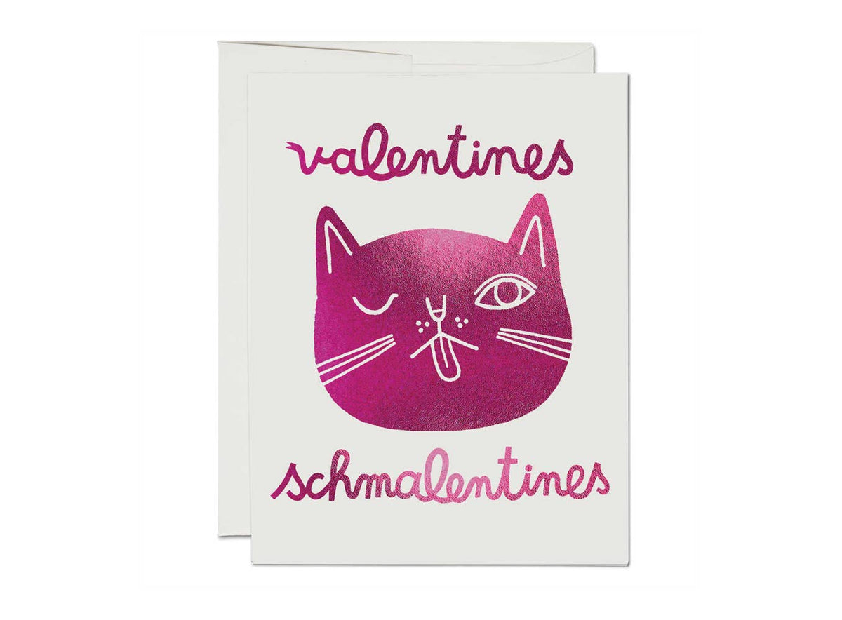 Valentines Schmalentines Valentine Cat Card