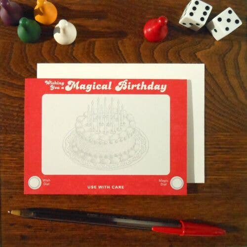 Etch-A-Sketch Birthday Card