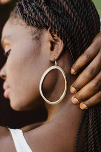 Horn Hoop Earrings