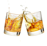 Chicago Etched Street Grid Whiskey Glass