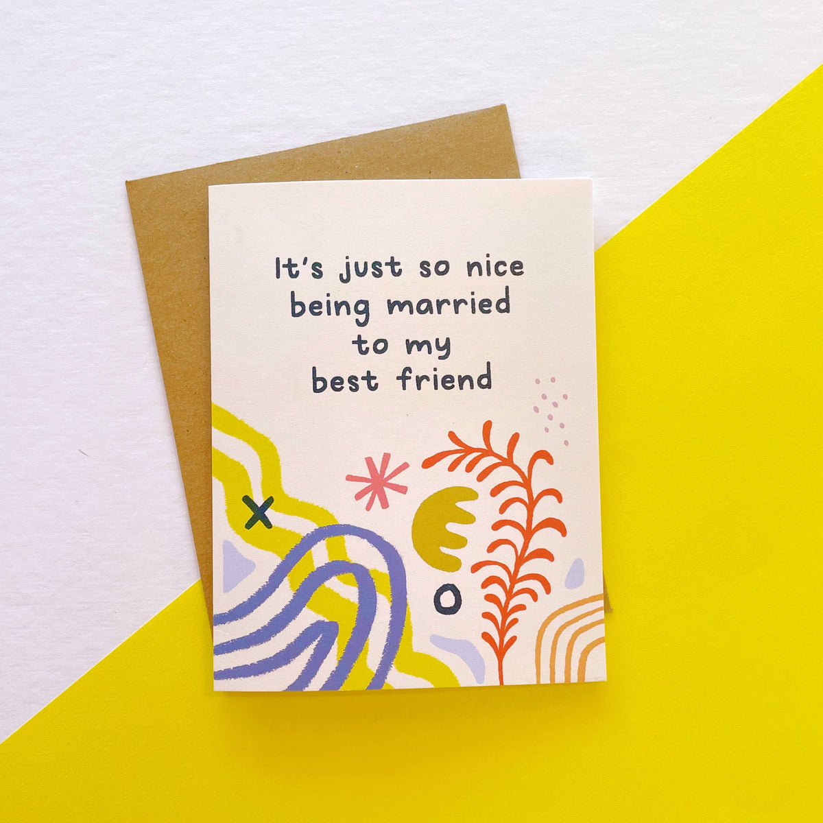 Marrying Best Friend Greeting Card