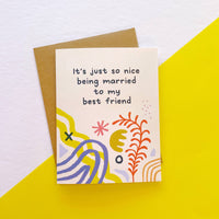 Marrying Best Friend Greeting Card