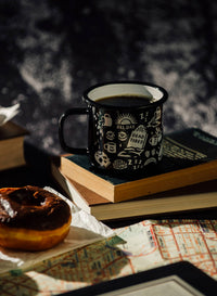 Dead Tired Enamel Coffee Mug