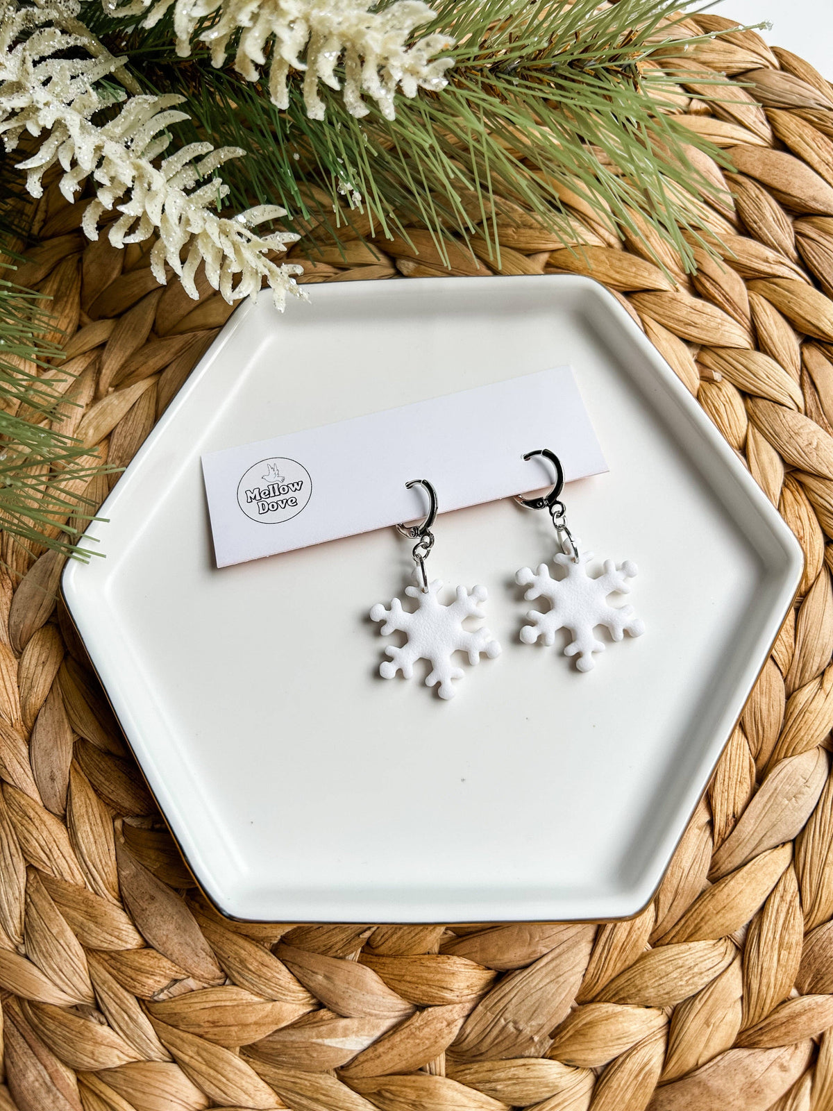 Snowflake Dangle | Boho Winter Earrings