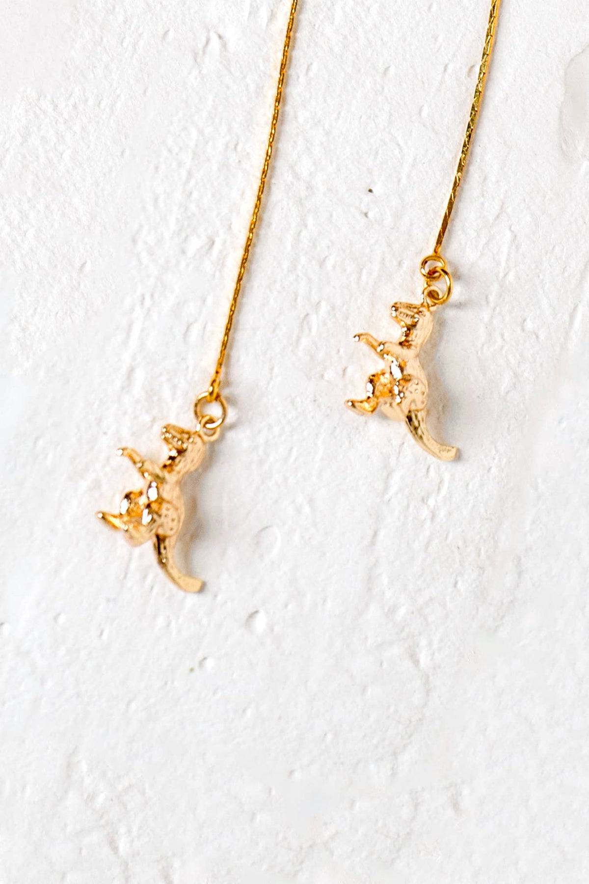 Dino-mite T Rex Earring -18K Gold Plated