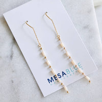 Cream Threader Earrings