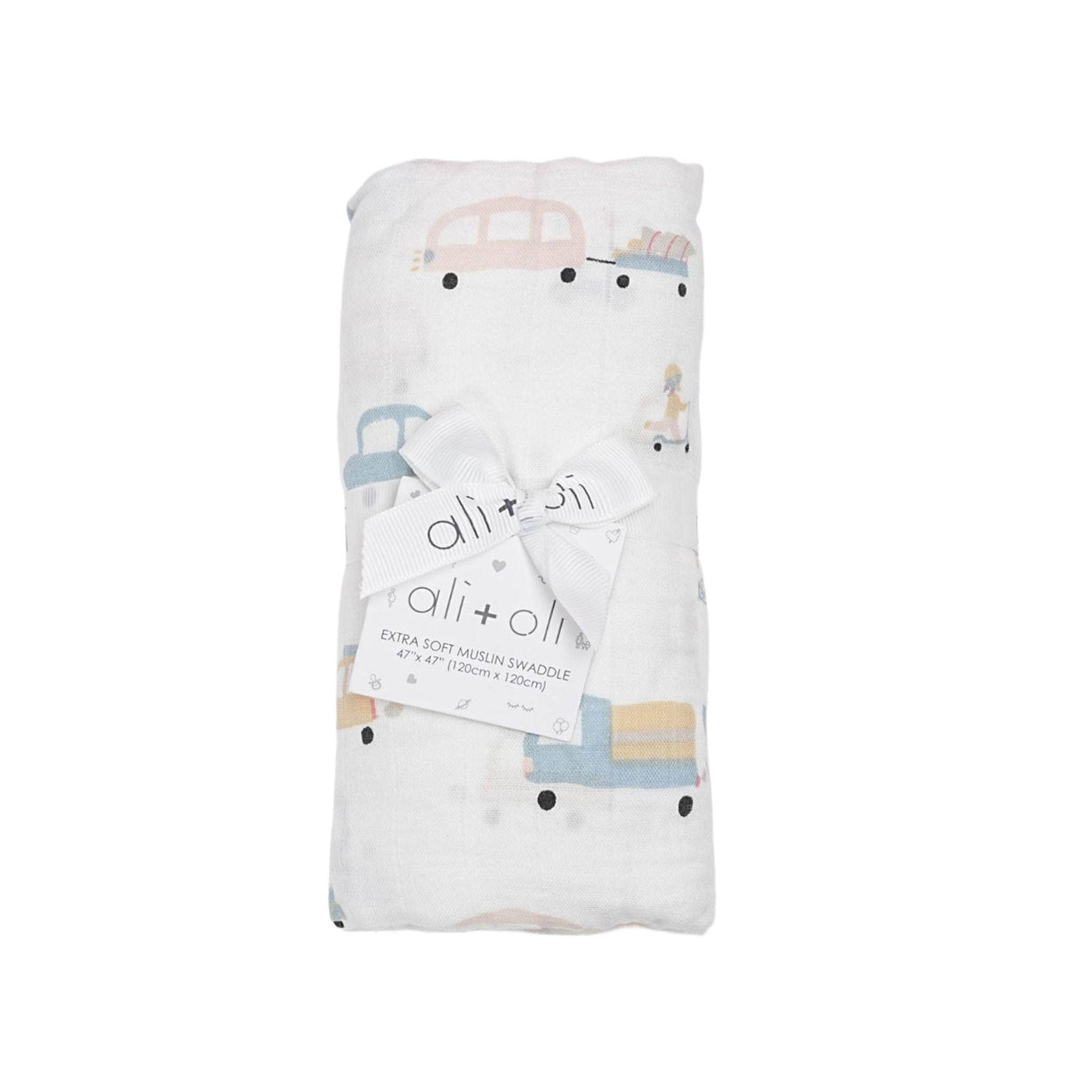 Bamboo Muslin Swaddle Blanket (Automobile)