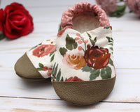 Winter Rose Baby Shoes