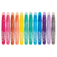 Rainbow Sparkle Metallic Watercolor Gel Crayons - Set of 12