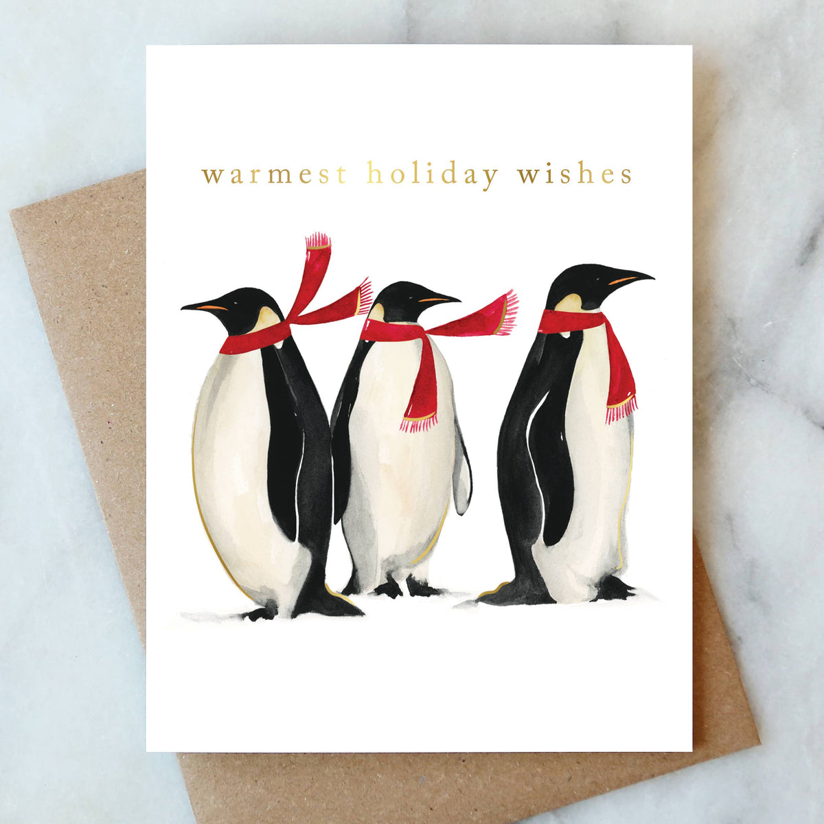 Penguins Holiday Greeting Card | Christmas Holiday Card