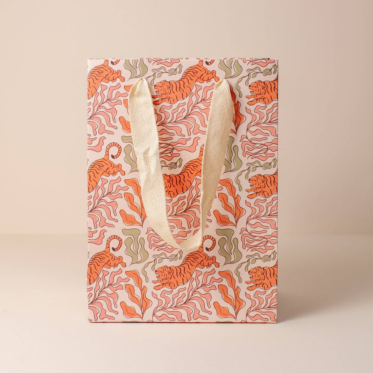 Tiger Print Gift Bag - Small