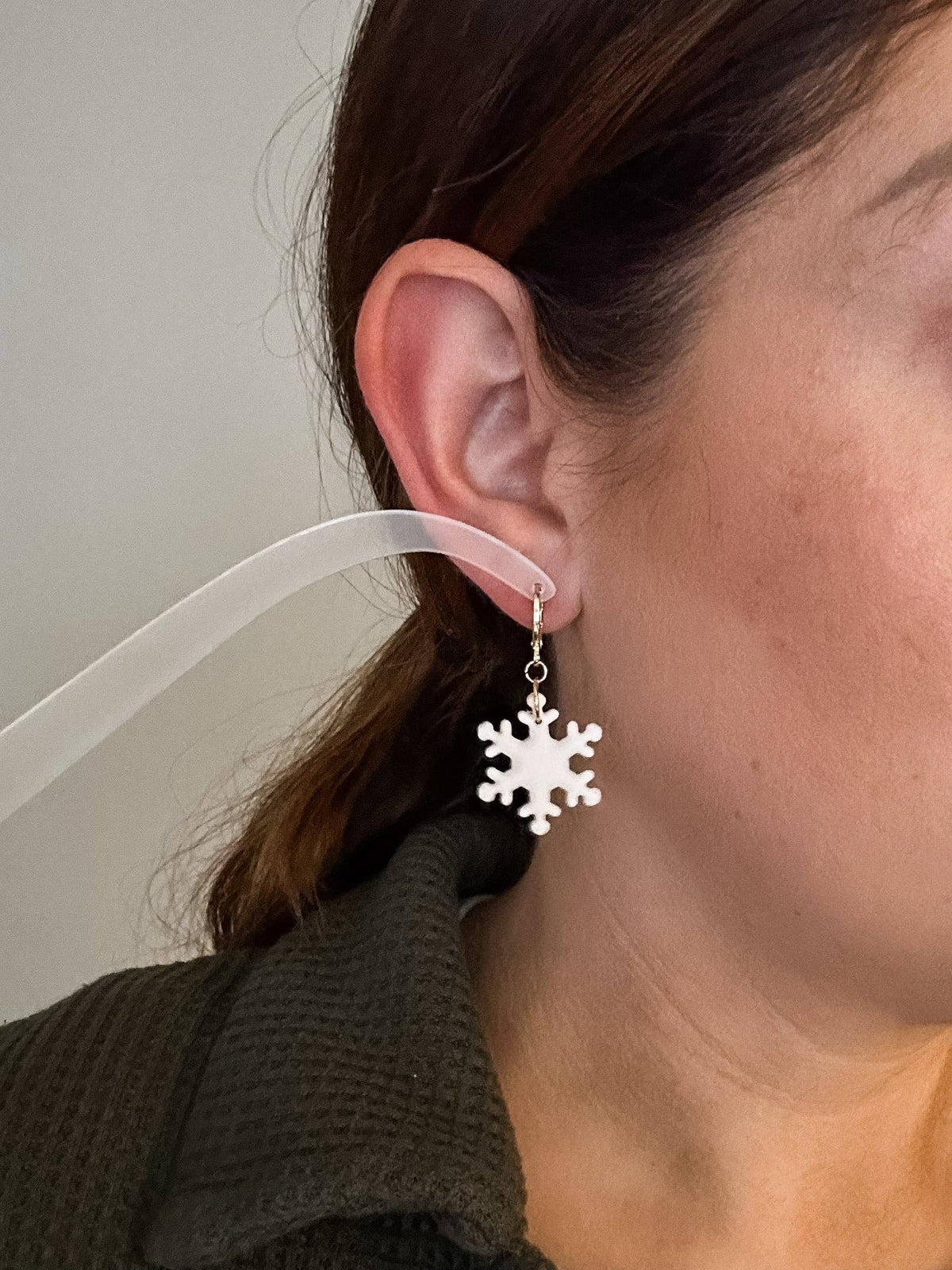 Snowflake Dangle | Boho Winter Earrings