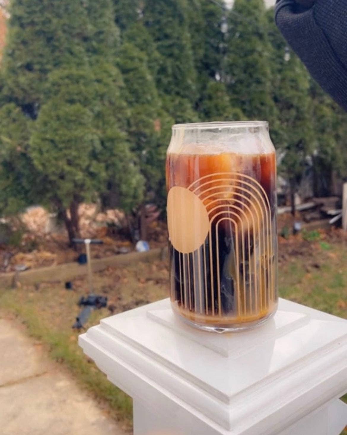 Iced Coffee Soda Glass