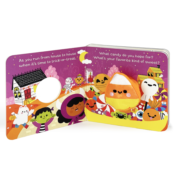 Candy Corn Halloween Lift-a-Flap Finger Puppet Board Book