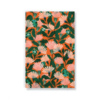 Orange Floral Classic Layflat Journal Notebook