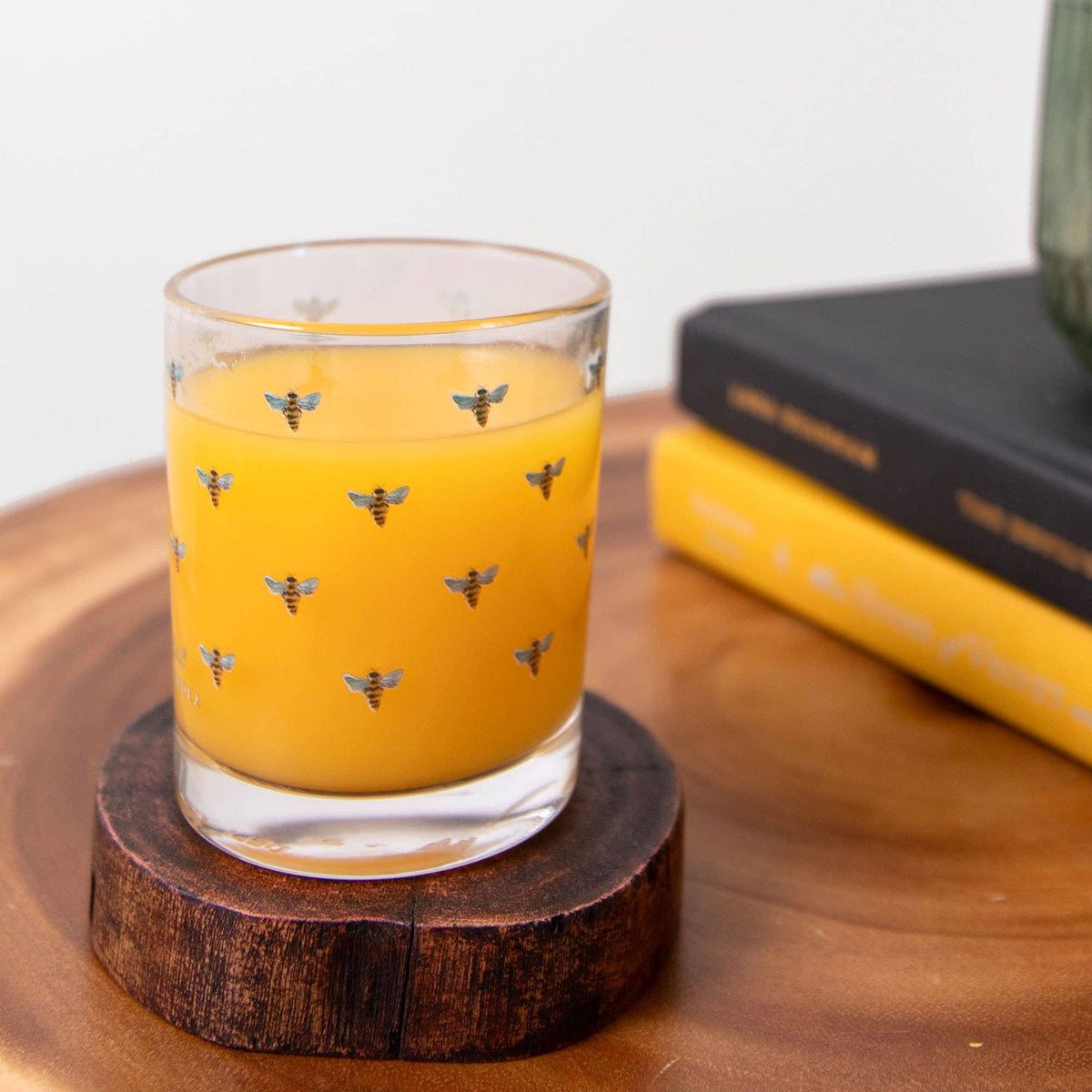 Honey Bees Short Juice Glass