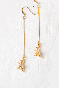 Dino-mite T Rex Earring -18K Gold Plated