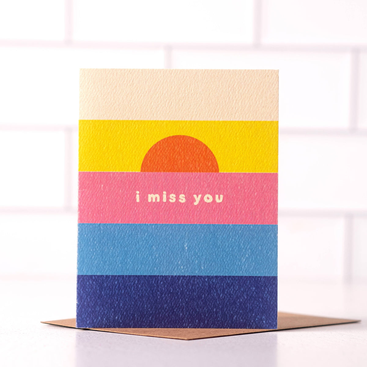 I Miss You - Colorful Everyday Card