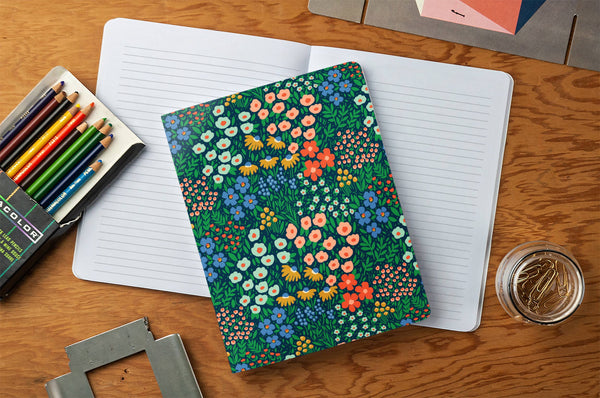 Navy Garden Layflat Journal Notebook