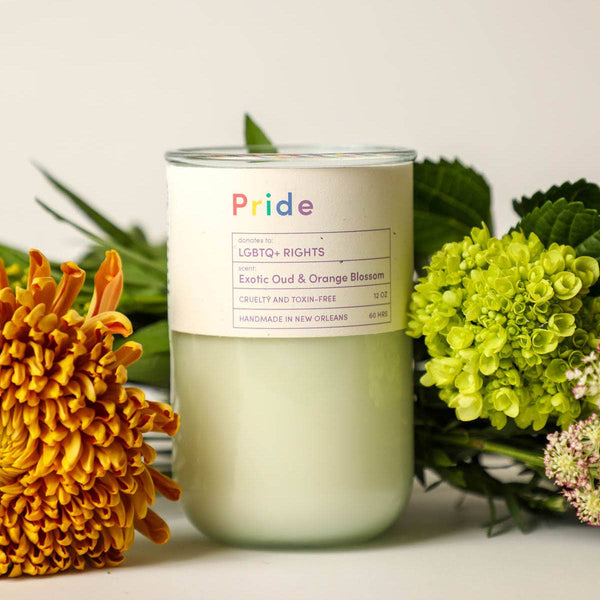 PRIDE, LGBTQ+ Rights, Woodsy Citrus Candle