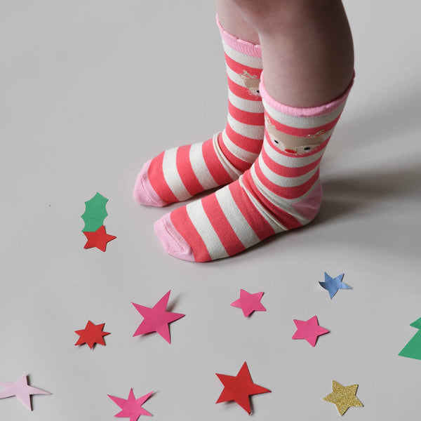 Jolly Christmas 2 Pack Socks (Size 12-3 Junior)