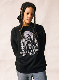 Count Blessings Not Calories Sweatshirt