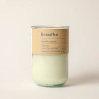 BREATHE, Mental Health, Lavender Candle