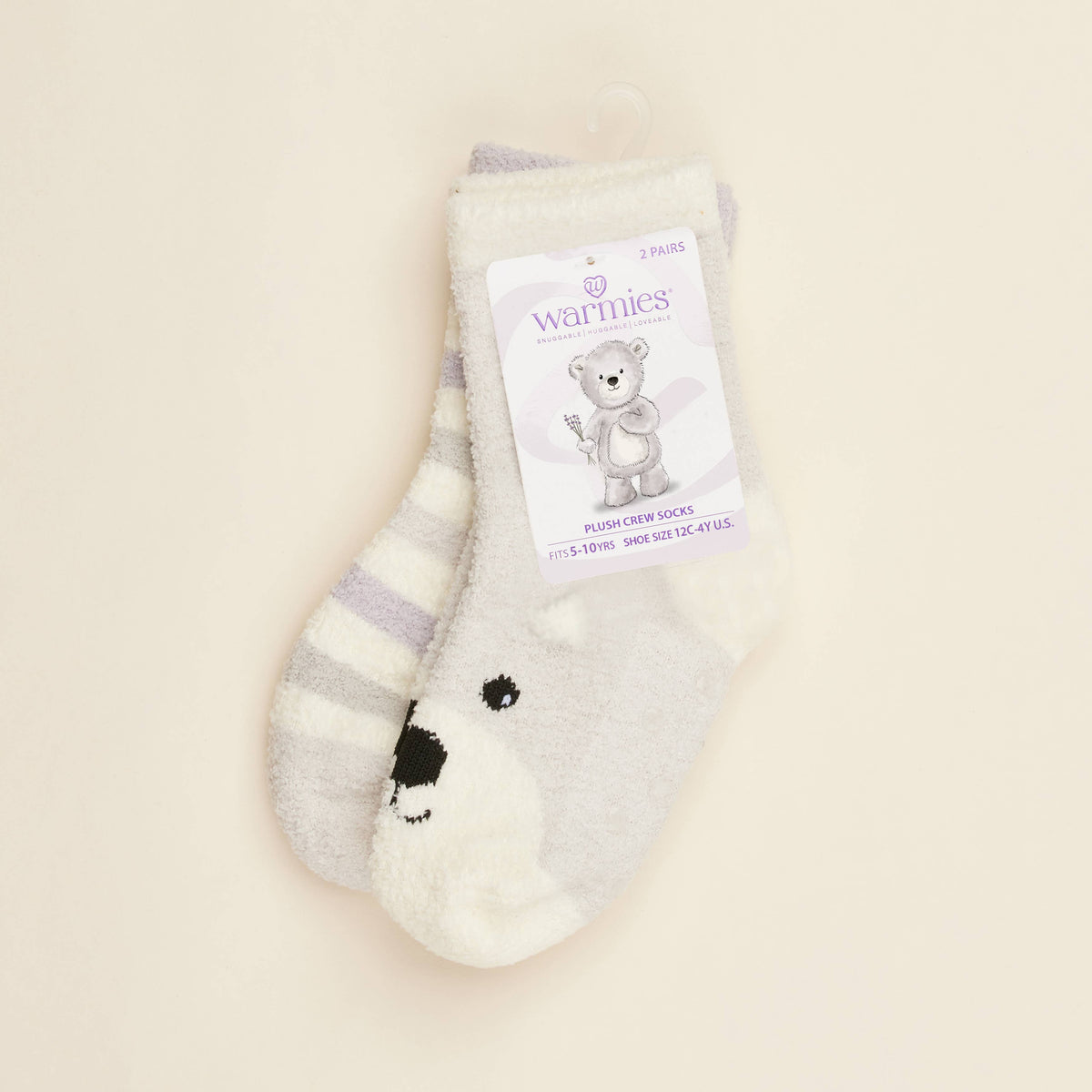 Marshmallow Bear Crew Kids Socks