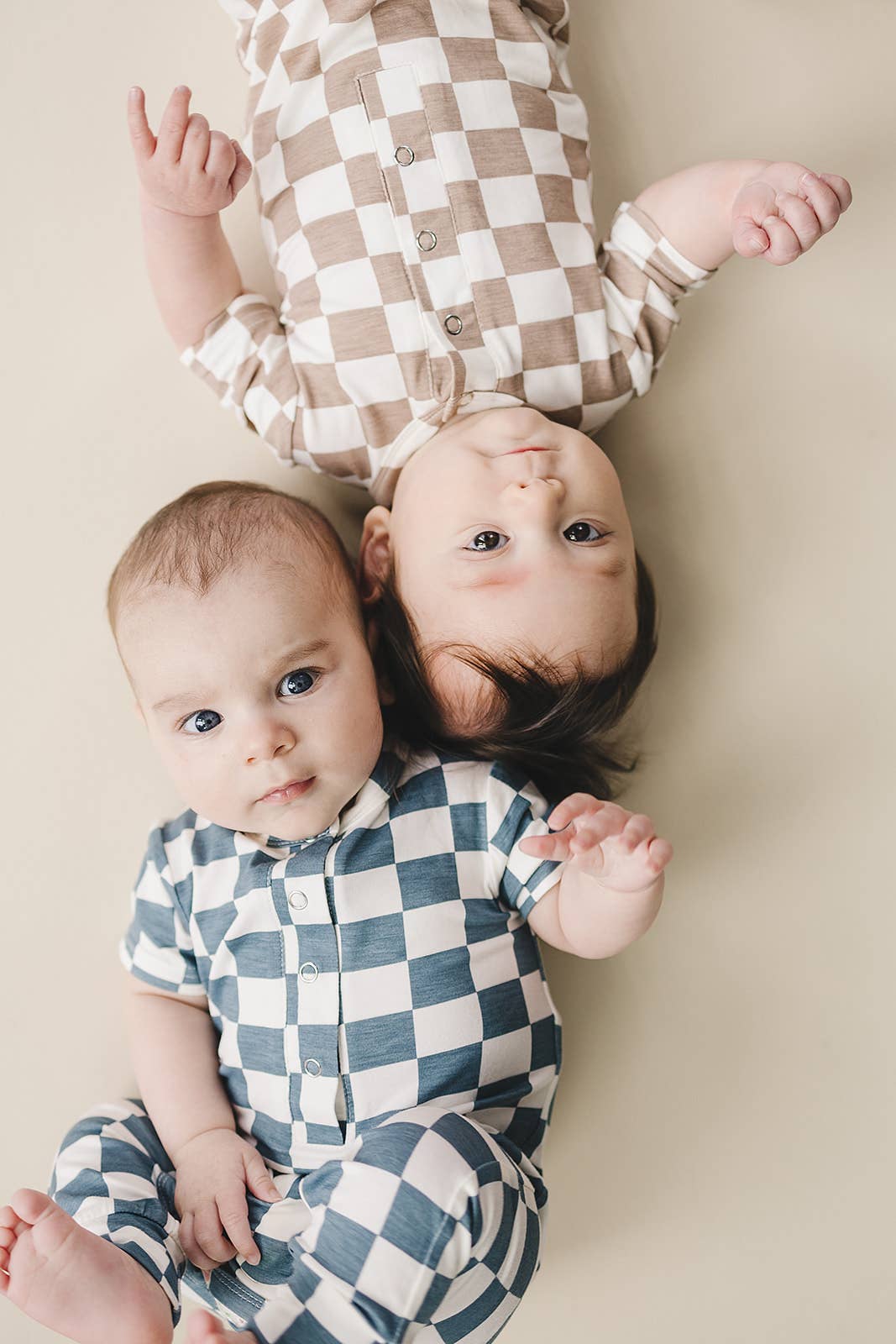 Bamboo Checkered Jumpsuit | Latte