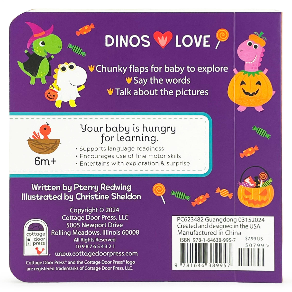 Dinos Love Halloween Board Book