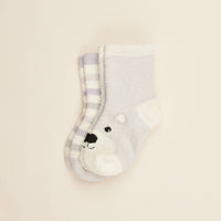 Marshmallow Bear Crew Kids Socks