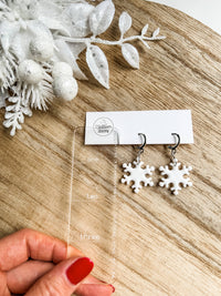 Snowflake Dangle | Boho Winter Earrings