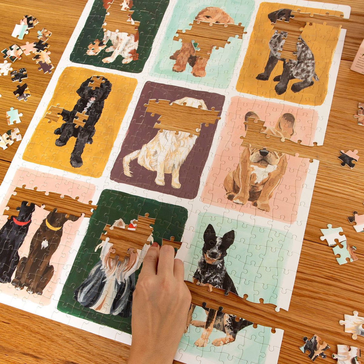 Furry Friends Dogs Grid - 500 Piece Jigsaw Puzzle