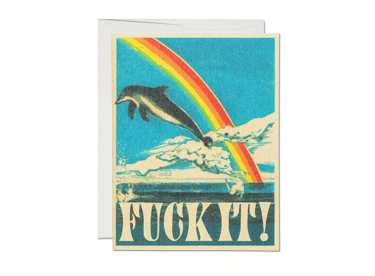 Dolphin F*ck It! Card