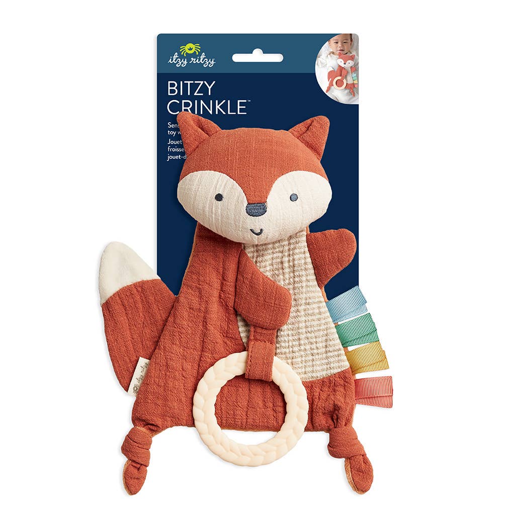 Bitzy Crinkle Sensory Teether