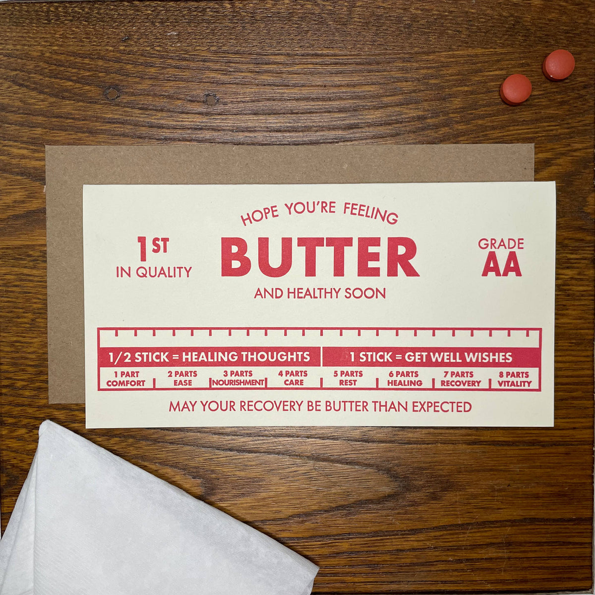 Butter Get Well Card