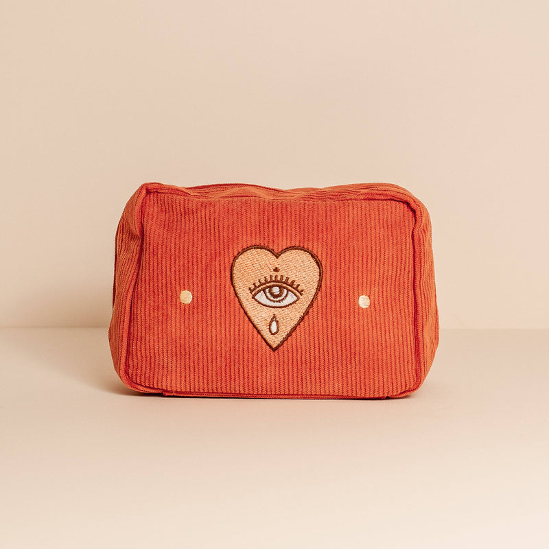 Corduroy Makeup Bag