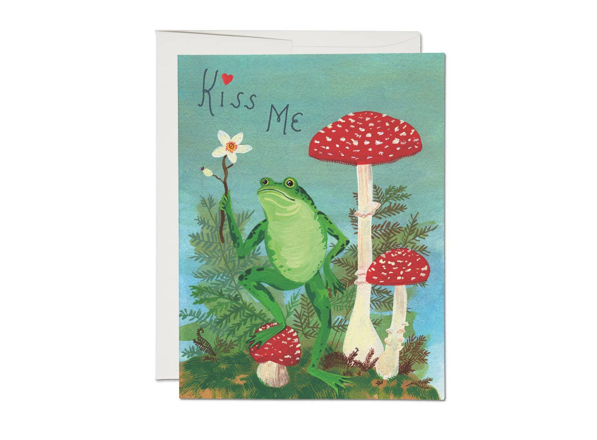 Mushroom Kiss Me Card