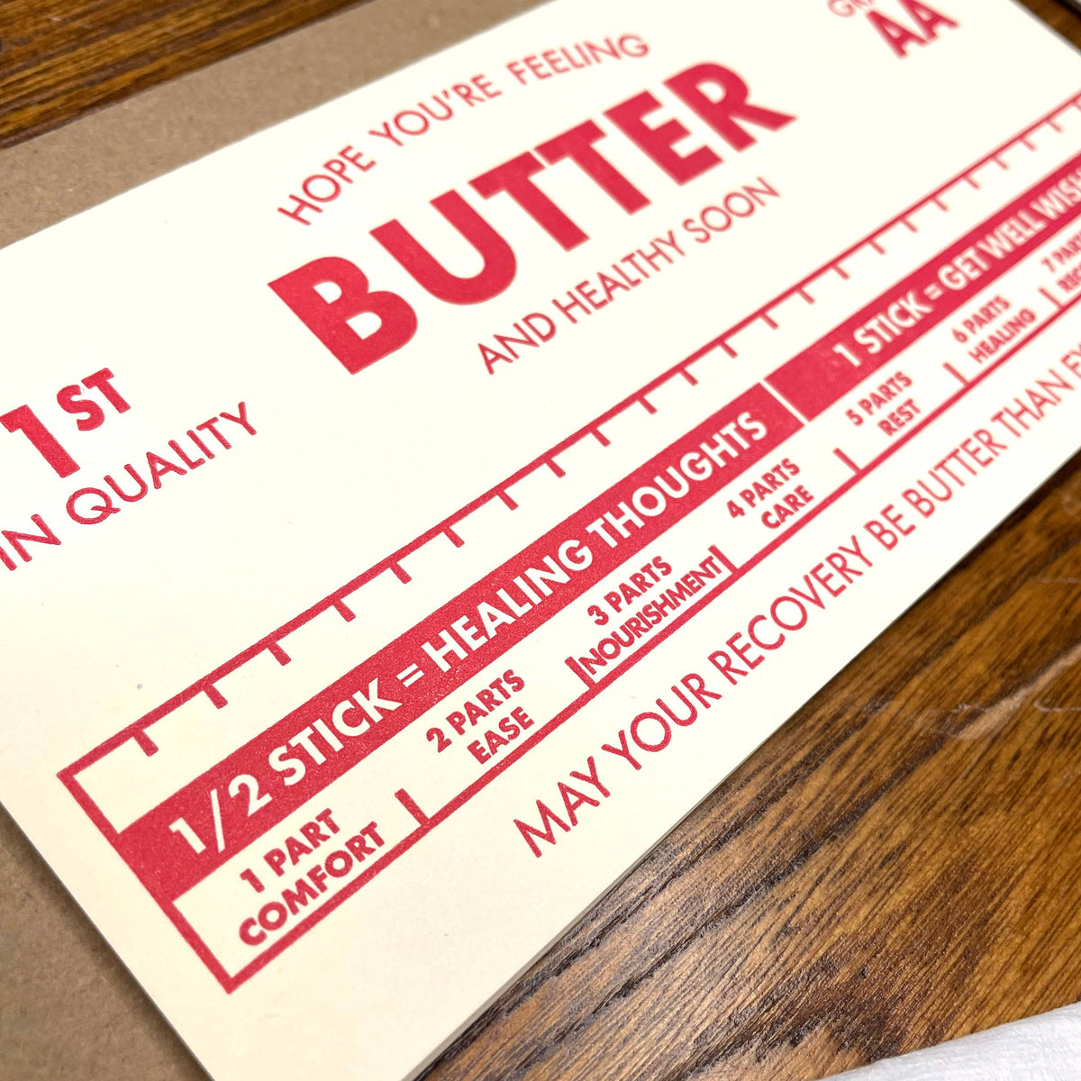 Butter Get Well Card