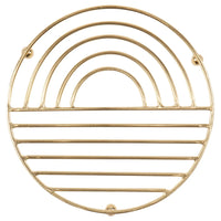 Gold Sunup Metal Trivet