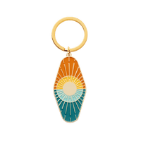 Sun And Sea Enamel Keychain