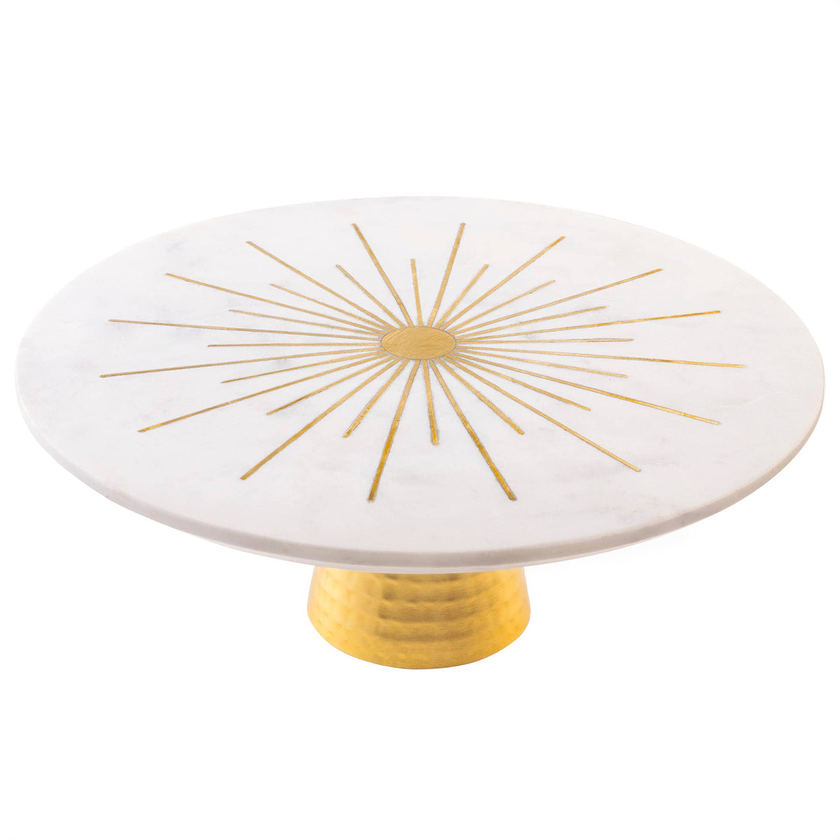 Sunshine Marble Cake Stand, 12"